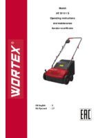 WORTEX INSTRUCTION MANUAL Aerator-scarificator  AE 3212-1 S