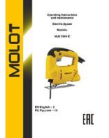 MOLOT INSTRUCTION MANUAL Electric Jigsaw MJS 5504 E