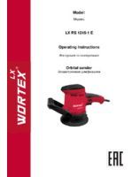 WORTEX INSTRUCTION MANUAL Orbital Sander LX RS 1245-1 Е