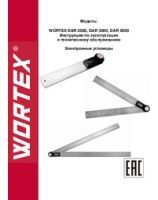 WORTEX INSTRUCTION MANUAL Digital angle ruler WORTEX DAR 2000, DAR 3000, DAR 5000