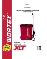 Cordless sprayer WORTEX KS 1220-1 Li