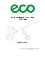Snow thrower for brush cutter GTP-TS34