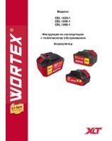 WORTEX INSTRUCTION MANUAL battery CBL 1820-1, CBL 1840-1, CBL 1860-1