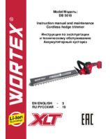 WORTEX INSTRUCTION MANUAL Cordless hedge trimmer DB 5018