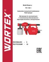 WORTEX INSTRUCTION MANUAL Paint sprayer PS 1165-1