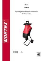 Operation and maintenance instructions Garden shredder WORTEX SE 4524
