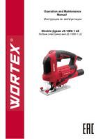 WORTEX INSTRUCTION MANUAL Electric jigsaw JS 1009-1 LE