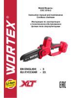 WORTEX INSTRUCTION MANUAL Cordless chainsaw CEC 2518-2