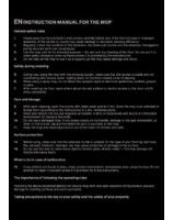 Instruction manual for the mop