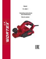 WORTEX INSTRUCTION MANUAL Electric planer WORTEX LX PL 2006-1
