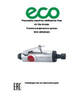 Прямая шлифовальная машинка ADG22-6/3