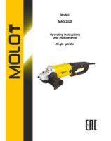 MOLOT INSTRUCTION MANUAL Angle grinder MAG 2322