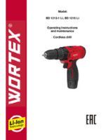WORTEX LX INSTRUCTION MANUAL Cordless drill WORTEX LX BD 1213-1 Li, BD 1215 Li
