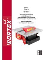 WORTEX INSTRUCTION MANUAL Tile cutter WORTEX LX TC 1860 C