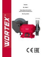 Bench grinder WORTEX BG 2060-1