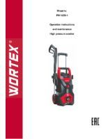 Pressure washer WORTEX PW 1620-1