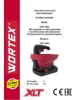 WORTEX INSTRUCTION MANUAL Cordless spreader CSP 1805