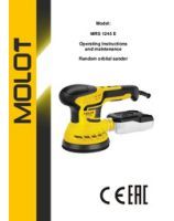 MOLOT INSTRUCTION MANUAL Random sander MRS 1245 E