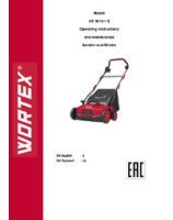 WORTEX INSTRUCTION MANUAL Aerator-scarificator  AE 3616-1 S