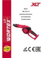 WORTEX INSTRUCTION MANUAL Cordless blower LX BB 1518-1 D