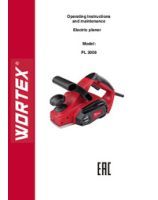 WORTEX INSTRUCTION MANUAL Electric planer WORTEX PL 3008