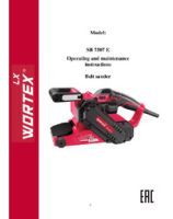 WORTEX INSTRUCTION MANUAL Belt sander WORTEX LX SB 7507 E