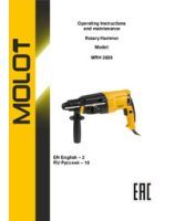 MOLOT INSTRUCTION MANUAL Rotary Hammer MRH 2828