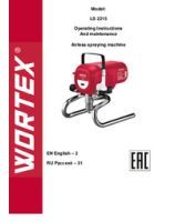 Airless sprayer WORTEX LS 2215
