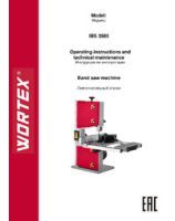 Operating instructions and technical maintenance Band saw machine IBS 3585