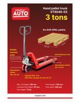 Hydraulic hand pallet truck 3tn STARTUL AUTO ST8048-03