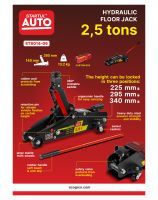 Hydraulic floor jack 2.5 tons