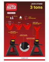 Jack stand 3tn 304-444mm 2pcs STARTUL AUTO (ST8024-04)