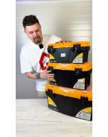 Plastic Toolbox with Compartments IDEA Titan